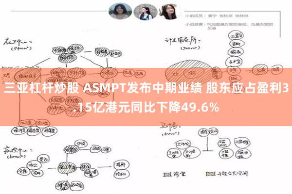 三亚杠杆炒股 ASMPT发布中期业绩 股东应占盈利3.15亿港元同比下降49.6%