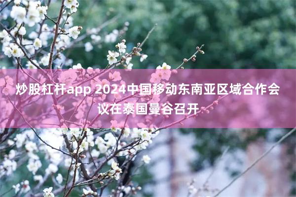 炒股杠杆app 2024中国移动东南亚区域合作会议在泰国曼谷召开