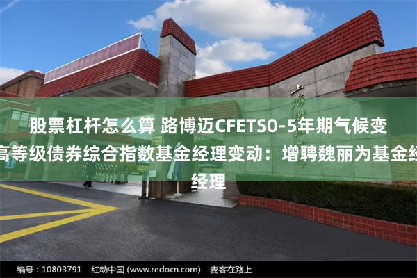 股票杠杆怎么算 路博迈CFETS0-5年期气候变化高等级债券综合指数基金经理变动：增聘魏丽为基金经理